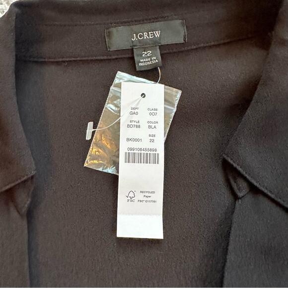 NWT J. Crew Drapey crepe wrap top - Picture 2 of 2
